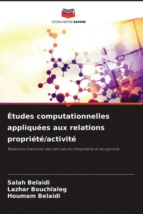 Produktbild: &Eacute;tudes computationnelles appliqu&eacute;es aux relations propri&eacute;t&eacute;/activit&eacute;