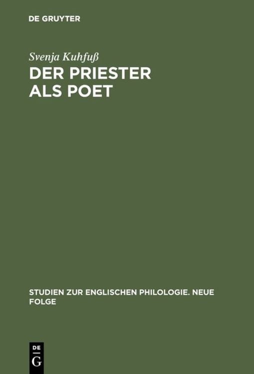 Bild vom Artikel Der Priester als Poet vom Autor Svenja Kuhfuss