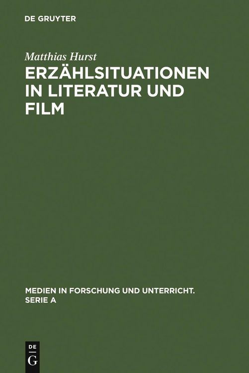 Produktbild: Erz&auml;hlsituationen in Literatur und Film