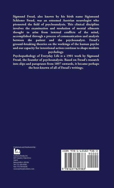 Produktbild: Psychopathology of Everyday Life