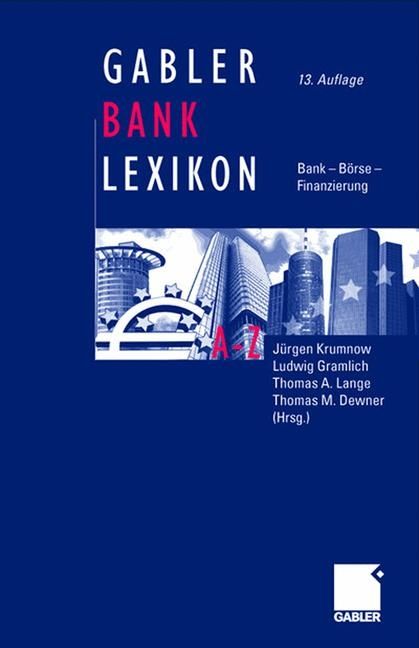 Produktbild: Gabler Bank-Lexikon