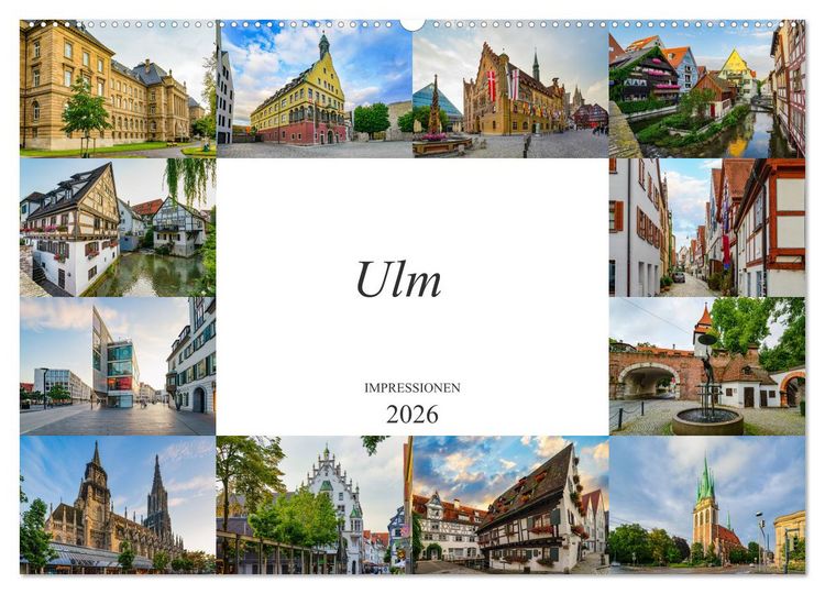 Produktbild: Ulm Impressionen (Wandkalender 2026 DIN A2 quer), CALVENDO Monatskalender