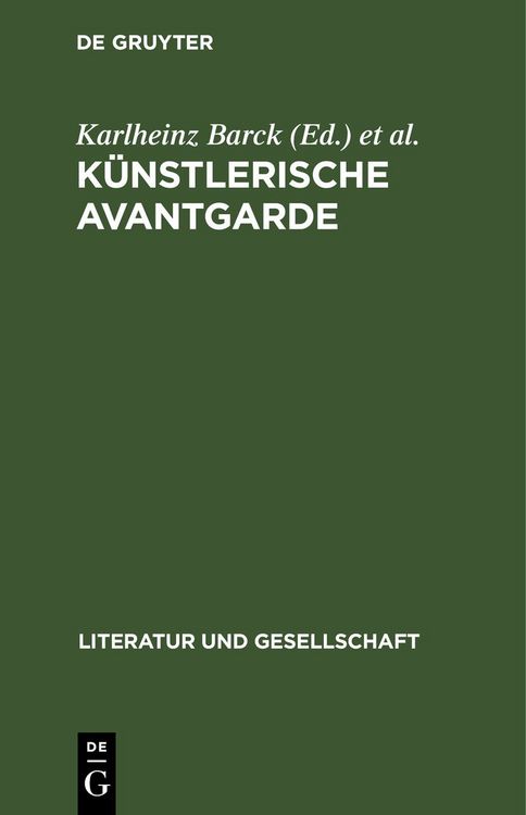 Produktbild: K&uuml;nstlerische Avantgarde
