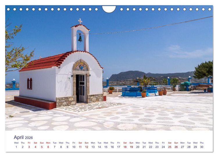 Produktbild: Kos Island - The Island of Hippocrates (Wall Calendar 2026 DIN A4 landscape), CALVENDO 12 Month Wall Calendar