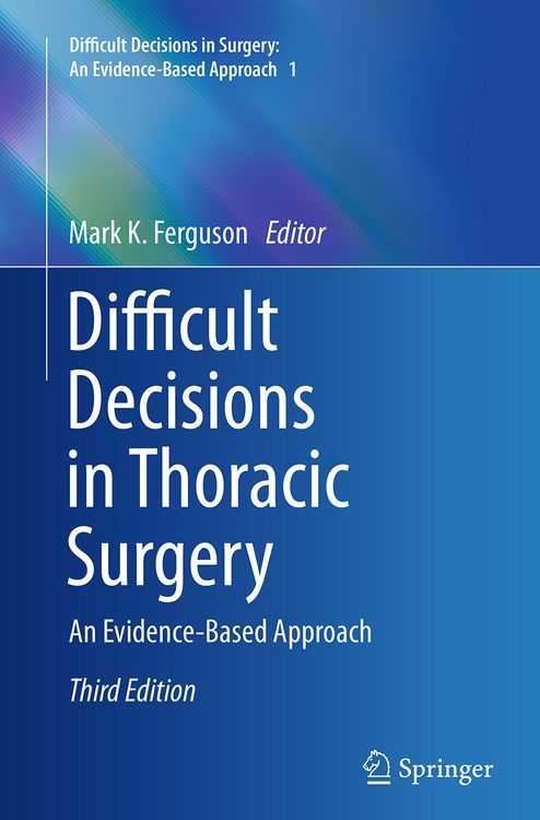 Produktbild: Difficult Decisions in Thoracic Surgery