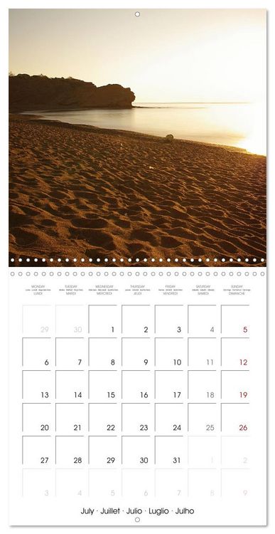 Produktbild: H&eacute;rault Cap d'Agde (Calendrier mural carr&eacute; 2026 30x30 cm) Calendrier double avec une page pour vos prises de notes