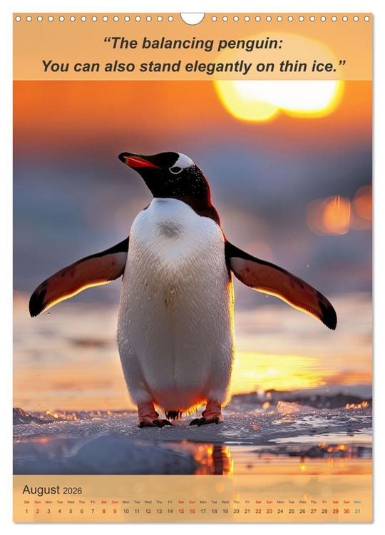 Produktbild: Funny animalistic yoga poses (Wall Calendar 2026 DIN A3 portrait), CALVENDO 12 Month Wall Calendar