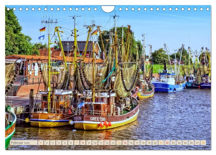 Produktbild: Reise an die Nordsee - Greetsiel (Wandkalender 2026 DIN A4 quer), CALVENDO Monatskalender