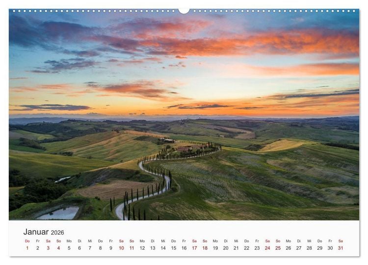 Produktbild: Italien - einzigartige Motive (Wandkalender 2026 DIN A2 quer), CALVENDO Monatskalender