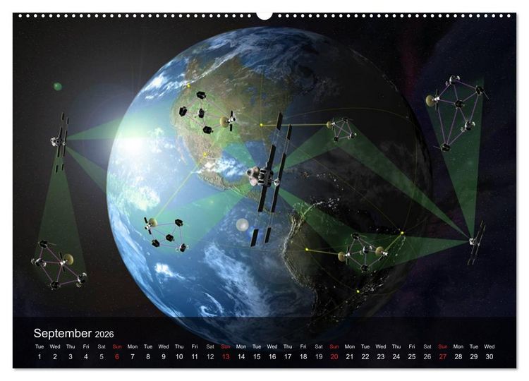 Produktbild: Space and Universe (High Quality Premium Wall Calendar 2026 DIN A2 landscape),CALVENDO 12 Month Wall Calendar