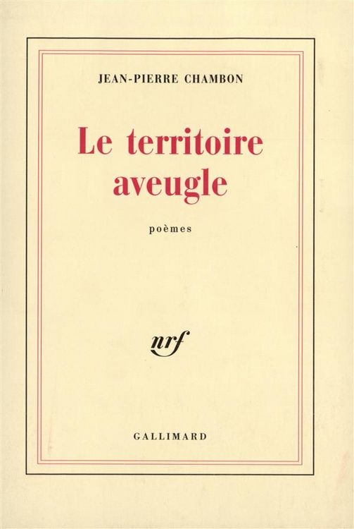 Produktbild: Le territoire aveugle