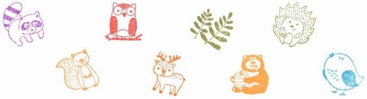 Produktbild: Stempel Waldtiere (8 Stempel)