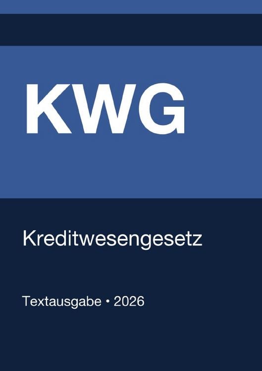 Produktbild: KWG - Kreditwesengesetz (Deutschland) 2026