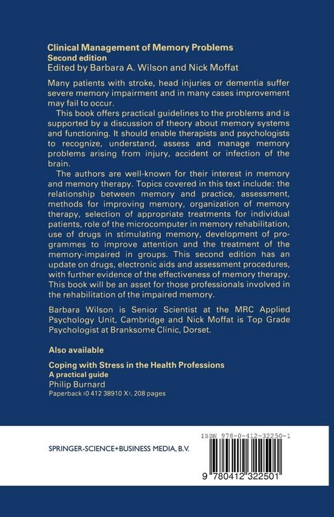 Produktbild: Clinical Management of Memory Problems