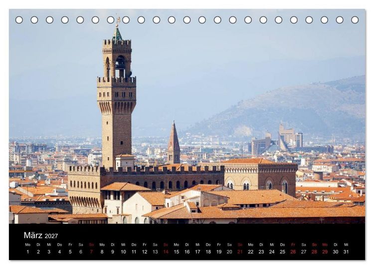 Produktbild: Florenz (Tischkalender 2027 DIN A5 quer), CALVENDO Monatskalender