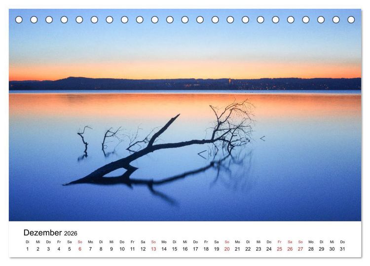 Produktbild: Landschaften vom Licht gek&uuml;&szlig;t (Tischkalender 2026 DIN A5 quer), CALVENDO Monatskalender