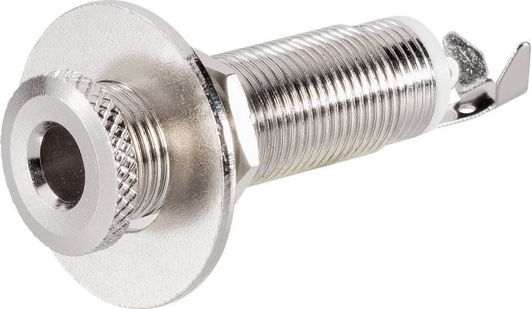 Produktbild: BKL Electronic 1109029 Klinken-Steckverbinder 6.35 mm Buchse, Einbau horizontal Polzahl: 3 Stereo Silber 1 St.