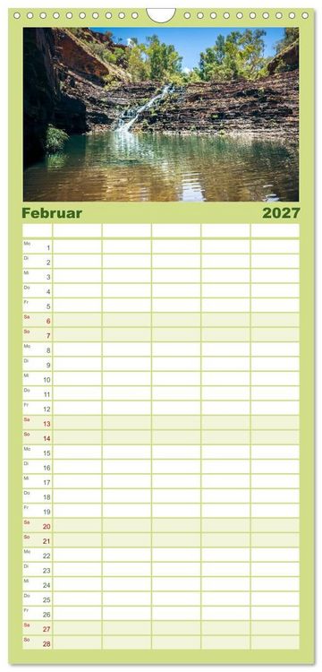 Produktbild: Familienplaner 2027 - Australien mit 5 Spalten (Wandkalender, 21 x 45 cm) CALVENDO