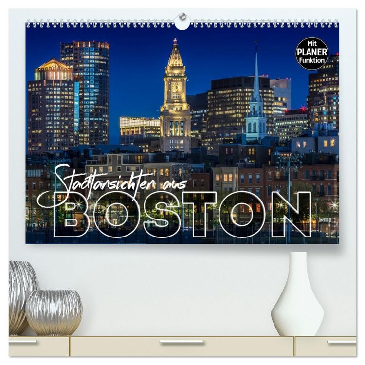 Produktbild: Stadtansichten aus Boston (hochwertiger Premium Wandkalender 2026 DIN A2 quer), Kunstdruck in Hochglanz