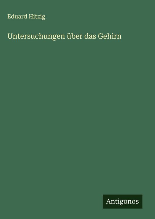 Produktbild: Untersuchungen &uuml;ber das Gehirn