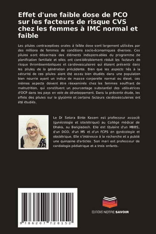 Produktbild: Effet d'une faible dose de PCO sur les facteurs de risque CVS chez les femmes &agrave; IMC normal et faible