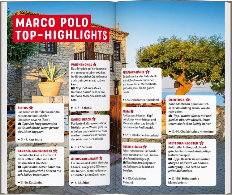 Produktbild: MARCO POLO Reisef&uuml;hrer Chalkidik&iacute;, Thessalon&iacute;ki