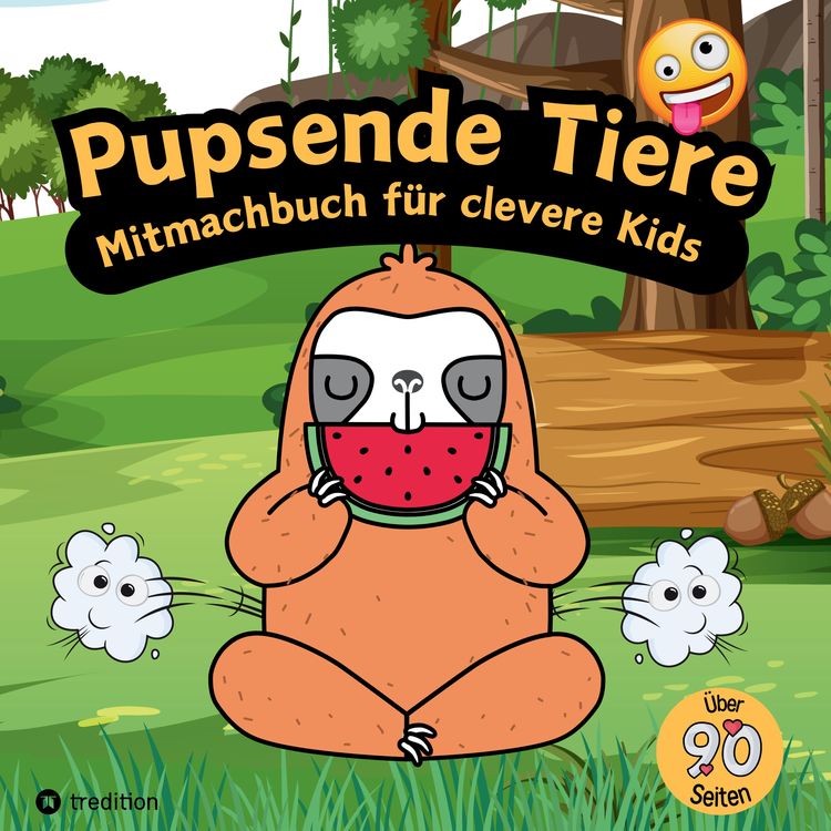 Produktbild: Mitmachbuch für Jungen Pupsende Tiere für clevere Kids Lustiges Aktivitätsbuch für Kinder mit Labyrinthen, Malseiten, Wimmelbildern, Emojis Geschenkid