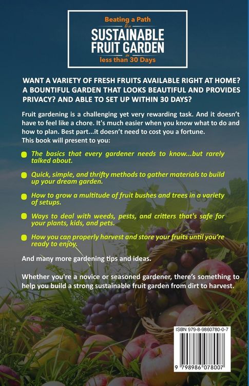 Produktbild: Beating a Path to a Sustainable Fruit Garden in Less Than 30 Days