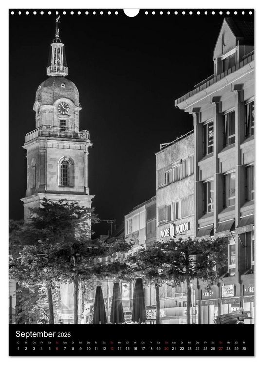 Produktbild: Heilbronn bei Nacht 2 (Wandkalender 2026 DIN A3 hoch), CALVENDO Monatskalender
