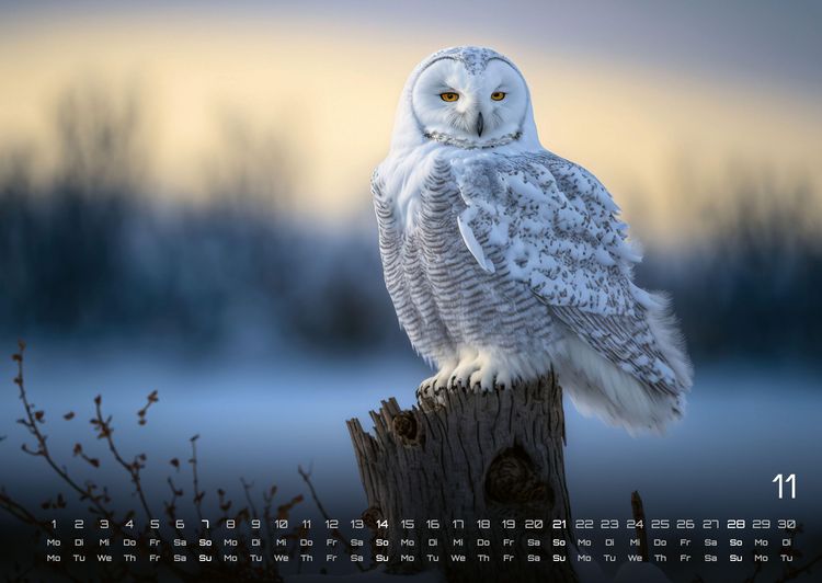 Produktbild: Eulen - W&auml;chter der Nacht - 2027 - Kalender DIN A2