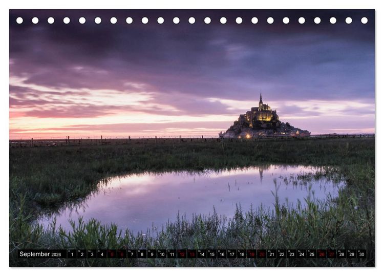 Produktbild: Armorica - Bretagne, Land am Ende der Welt (Tischkalender 2026 DIN A5 quer), CALVENDO Monatskalender