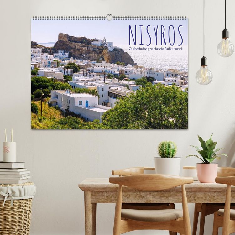 Produktbild: Nisyros. Zauberhafte griechische Vulkaninsel (Wandkalender 2026 DIN A2 quer), CALVENDO Monatskalender