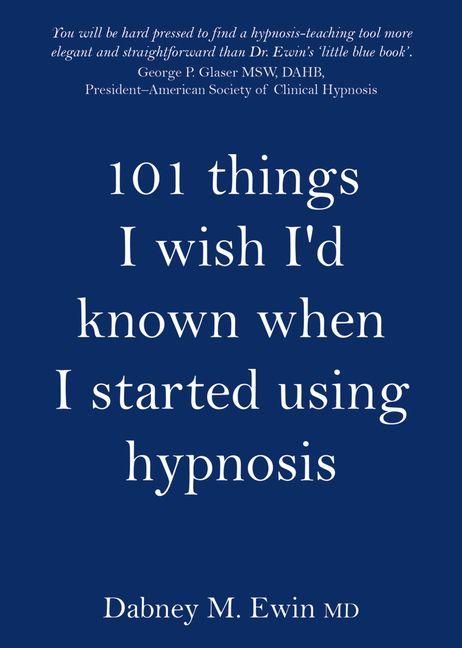 Produktbild: 101 Things I Wish I'd Known When I Started Using Hypnosis