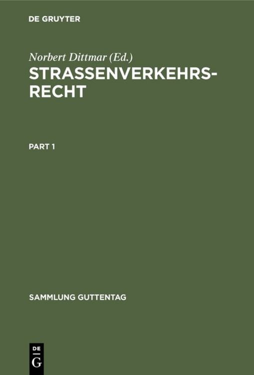 Produktbild: Stra&szlig;enverkehrsrecht