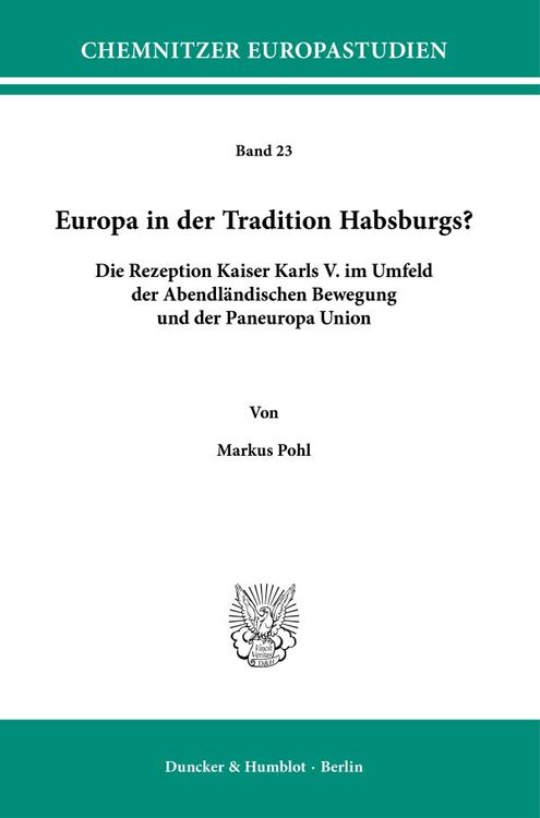 Produktbild: Europa in der Tradition Habsburgs?