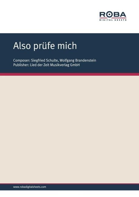 Produktbild: Also pr&uuml;fe mich