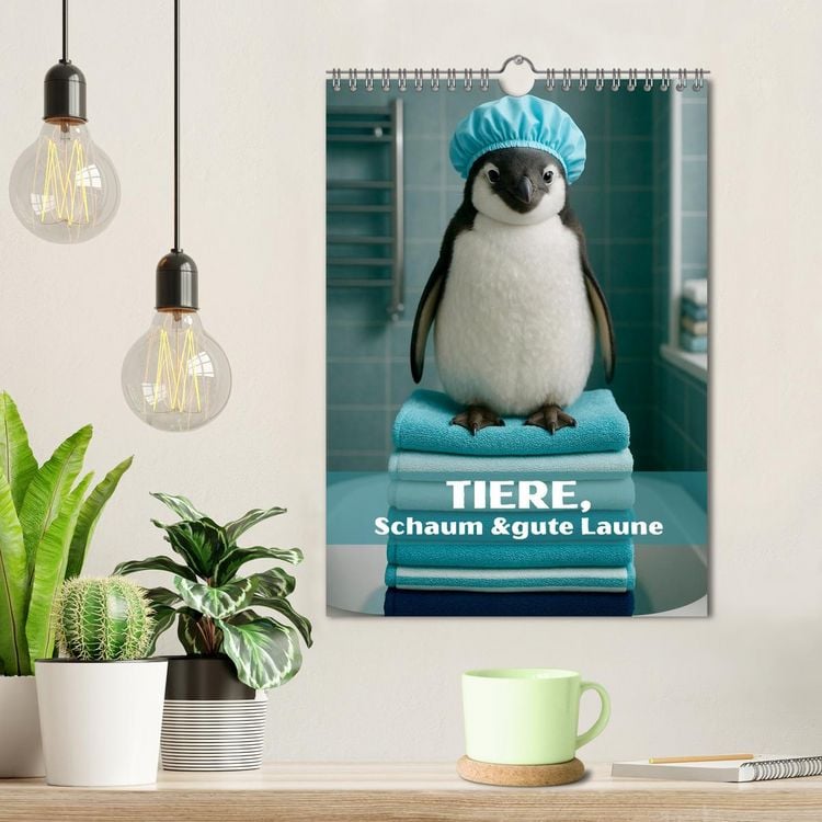 Produktbild: Tiere, Schaum und gute Laune (Wandkalender 2026 DIN A4 hoch), CALVENDO Monatskalender