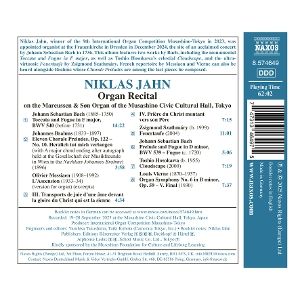 Produktbild: Niklas Jahn - Organ Recital