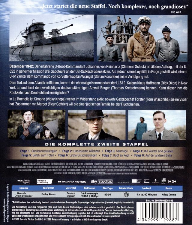 Produktbild: Das Boot - Staffel 2 [3 BRs]