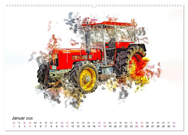 Produktbild: Traktoren Oldtimer Legenden (Wandkalender 2026 DIN A2 quer), CALVENDO Monatskalender