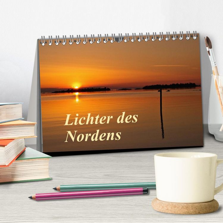 Produktbild: Lichter des Nordens (Tischkalender 2026 DIN A5 quer), CALVENDO Monatskalender