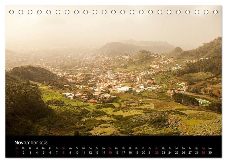 Produktbild: Teneriffa - Insel des ewigen Fr&uuml;hlings (Tischkalender 2026 DIN A5 quer), CALVENDO Monatskalender