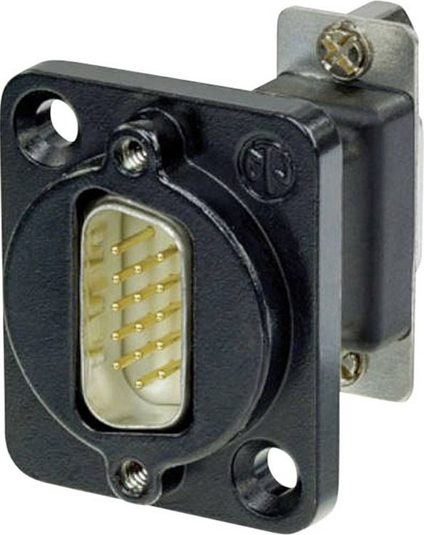 Produktbild: Neutrik NADB15MF-B D-SUB Adapter D-SUB-Stecker 15pol. - D-SUB-Buchse 15pol. 1St.