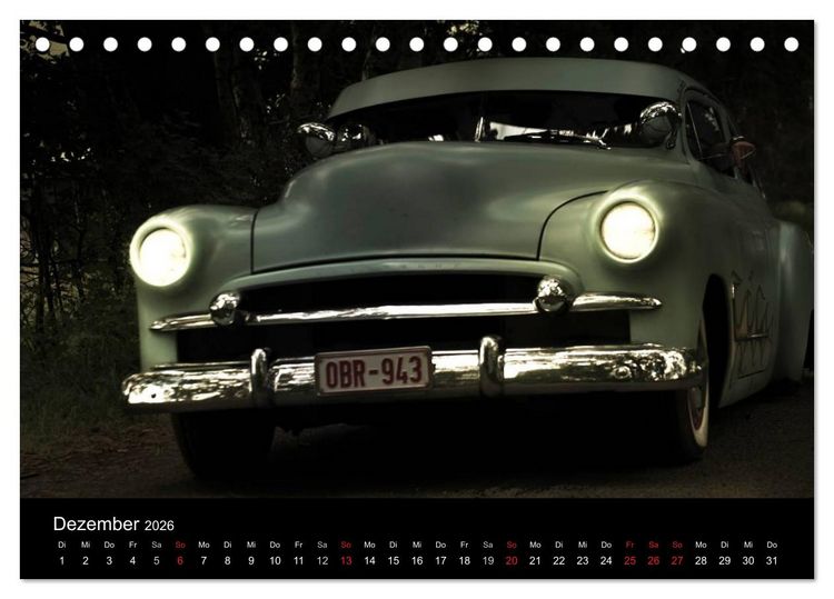 Produktbild: Au&szlig;ergew&ouml;hnliche Autos - Hot Rods (Tischkalender 2026 DIN A5 quer), CALVENDO Monatskalender