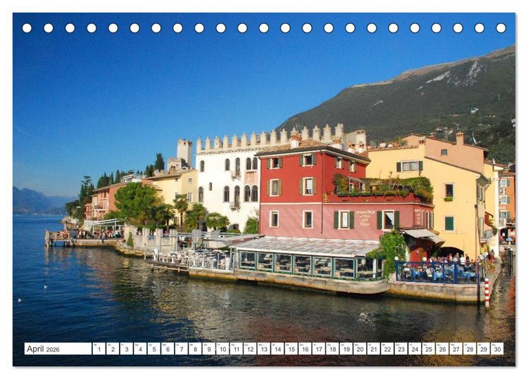 Produktbild: Traumkulisse Gardasee (Tischkalender 2026 DIN A5 quer), CALVENDO Monatskalender
