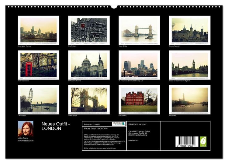 Produktbild: Neues Outfit - LONDON (hochwertiger Premium Wandkalender 2026 DIN A2 quer), Kunstdruck in Hochglanz