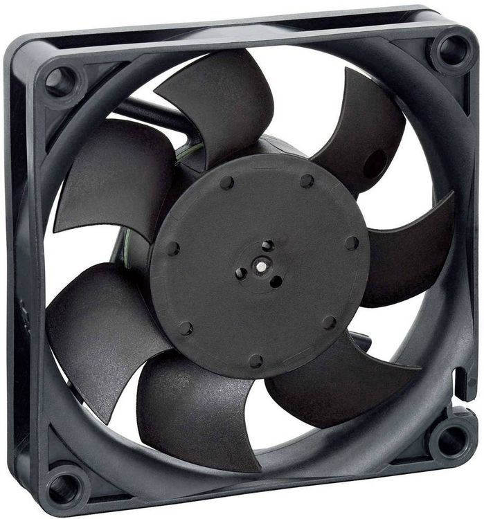 Produktbild: EBM Papst 712F/2L-005 Axiall&uuml;fter 12 V/DC 26 m&sup3;/h (L x B x H) 15 x 70 x 70mm