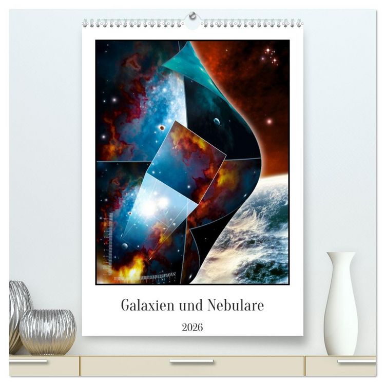 Produktbild: Galaxien und Nebulare (hochwertiger Premium Wandkalender 2026 DIN A2 hoch), Kunstdruck in Hochglanz