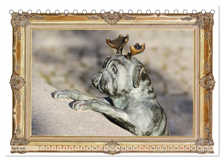 Produktbild: Hunde sind Kunst (Tischkalender 2026 DIN A5 quer), CALVENDO Monatskalender