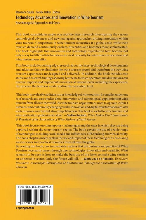 Produktbild: Technology Advances and Innovation in Wine Tourism
